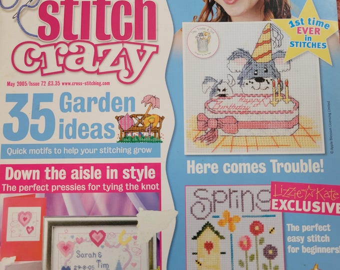 Cross Stitch Crazy Magazine May 2005 Issue 72. Used Condition. Free Shipping.