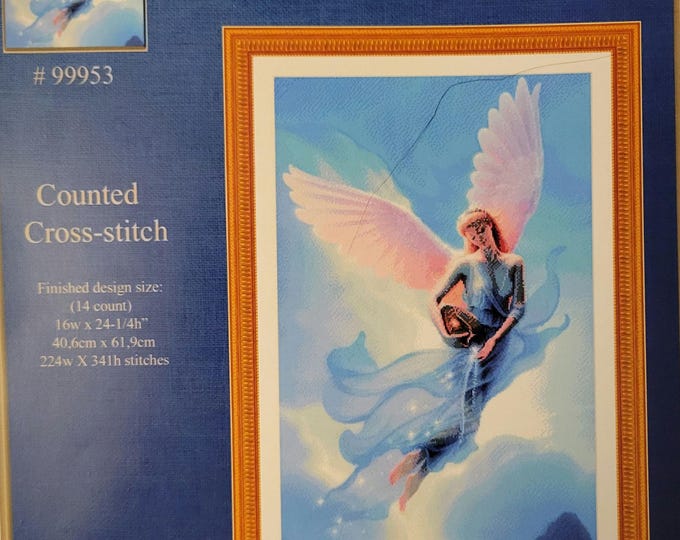 Kustom Krafts Aquarius Cross Stitch Pattern. FREE SHIPPING. Used Condition.