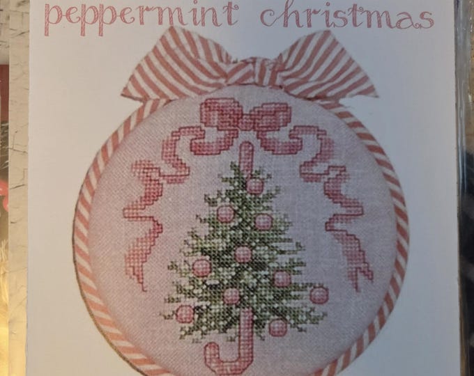 Sue Hillis Designs Hoop De Doo Peppermint Christmas Cross Stitch Pattern. Free Shipping. Good Condition.