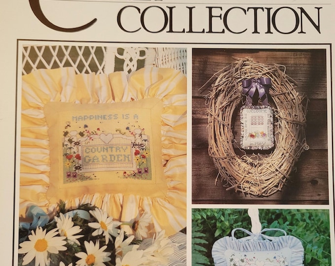 The Cricket Collection A Country Garden Cross Stitch Pattern. FREE SHIPPING.