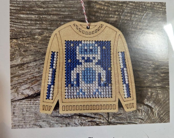 Canadian Stitchery Yeti Cross Stitch Kit. FREE SHIPPING. New Condition.