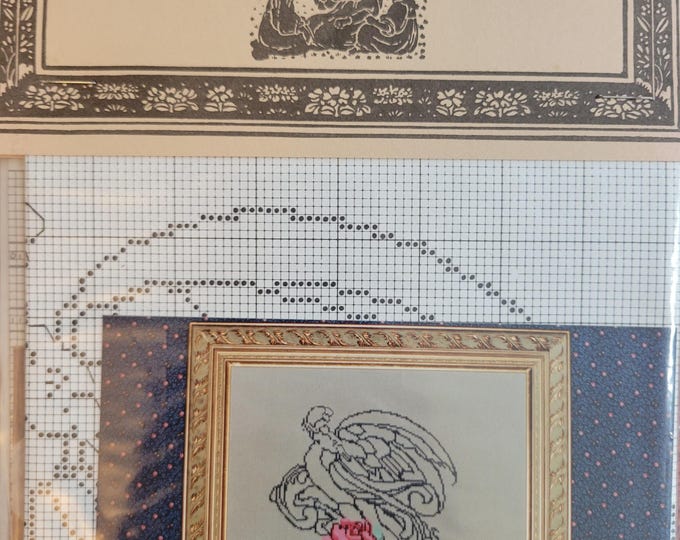 Told In A Garden Renaissance Cross Stitch Pattern. Good Condition. Free Shipping.