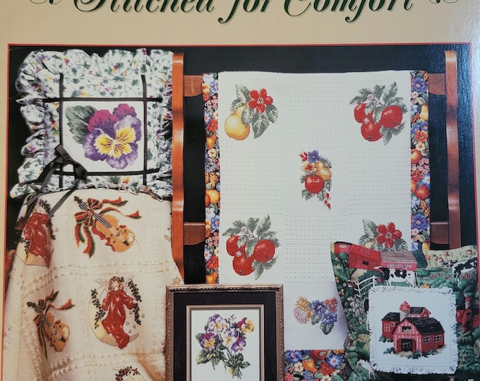 Stoney Creek Stitched for Comfort Cross Stitch Pattern. Free SHIPPING. Used Condition.