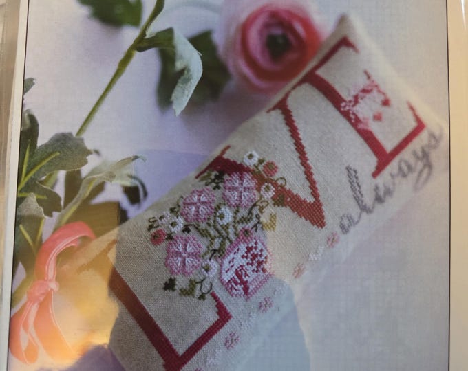 House of Stitch and Stash Love Always Cross Stitch Pattern. Free Shipping. Good Condition.