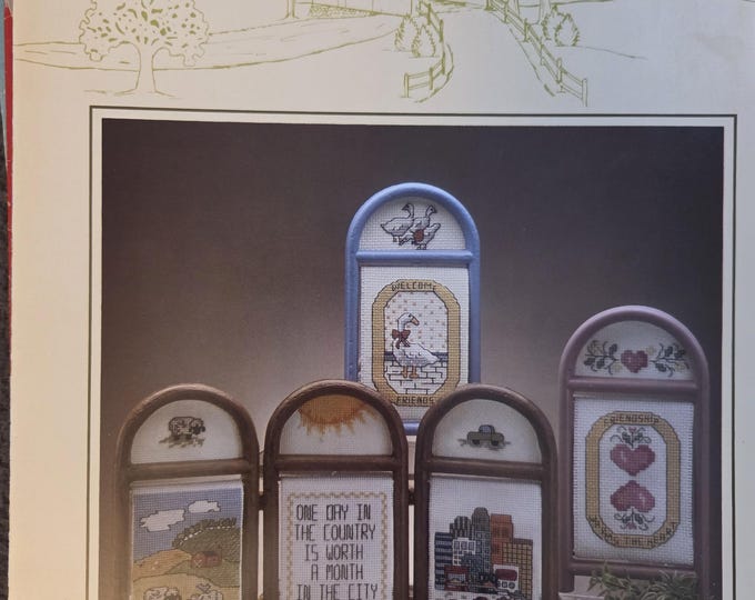 Spinning Wheel This and That One Day in a Screen Cross Stitch Pattern. FREE SHIPPING. Used Condition