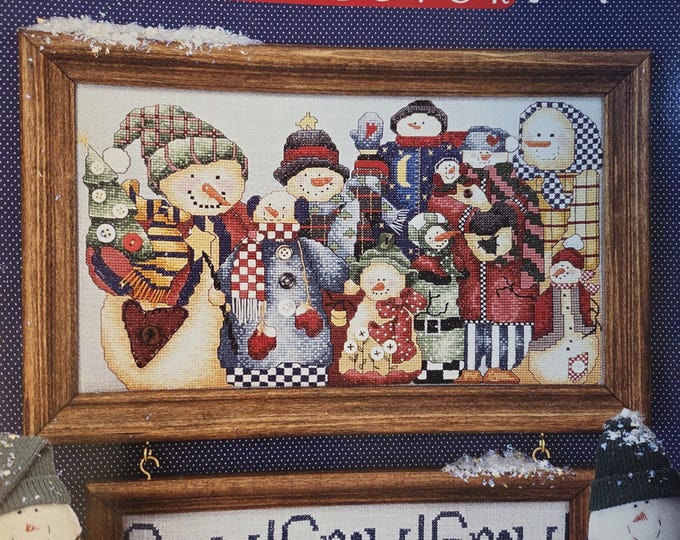 Alma Lynne Snowman Collector Cross Stitch Pattern - FREE SHIPPING. Used Condition.