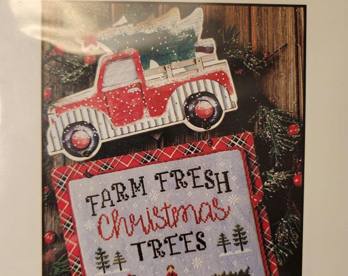 NY Dreamer Christmas Tree Farm Cross Stitch Pattern. FREE SHIPPING.