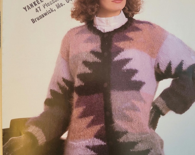 Ironstone Navajo Cardigan Knit Pattern Style 657. Free Shipping. Vintage Condition.