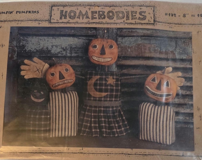 Homebodies Jumpin Pumpkins Sewing Quilt Pattern Kit. Estate Preowned Like New Condition. Free SHIPPING.