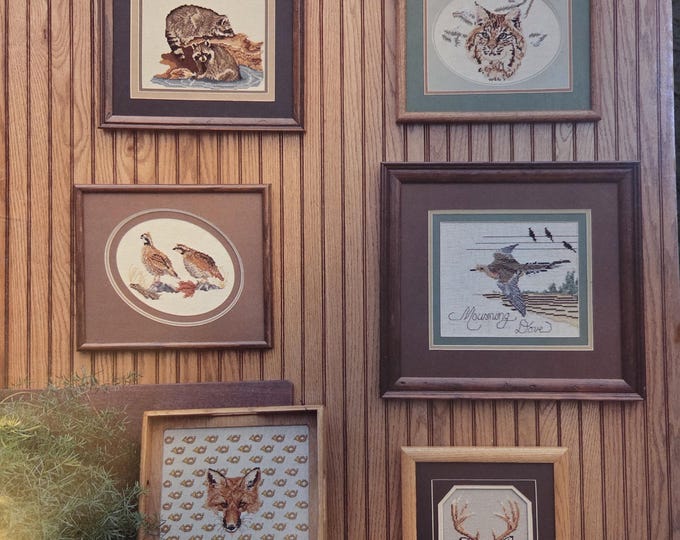 Pegasus Publication Wildlife of Field & Forest Cross Stitch Pattern. FREE SHIPPING. Used Condition.
