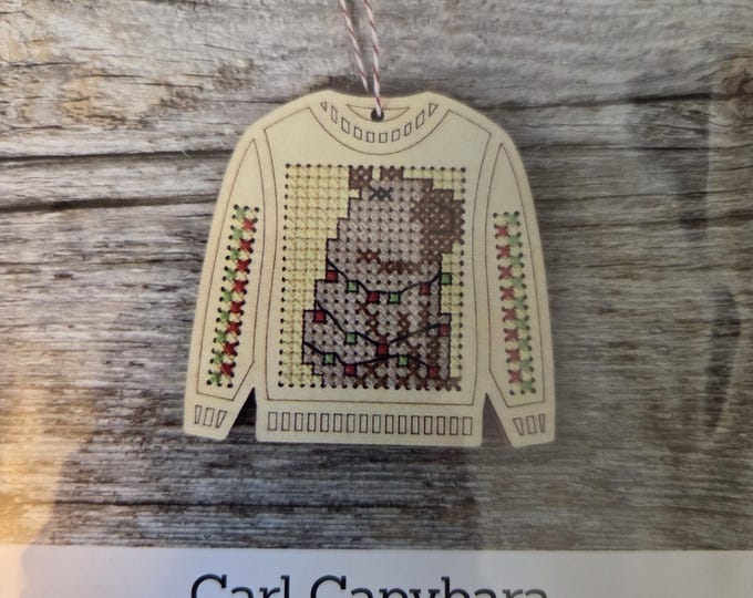 Canadian Stitchery Carl Capybara Cross Stitch Kit. FREE SHIPPING. New Condition.