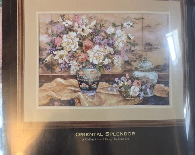 Dimensions Oriental Splendor Crewel Embroidery Kit. FREE SHIPPING. Older Condition.