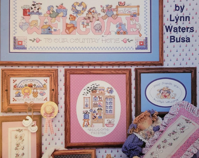 Welcome To Country Cross Stitch Pattern. FREE SHIPPING.