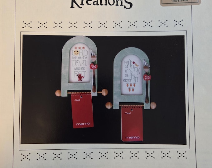 Poppy Kreations Food Tidbits Cross Stitch Pattern. FREE SHIPPING. Used Condition