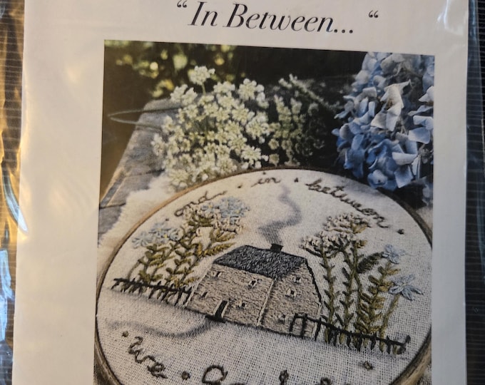 Notforgotten Farm In Between Folk Embroidery Pattern. Estate Sale Preowned Good Condition.
