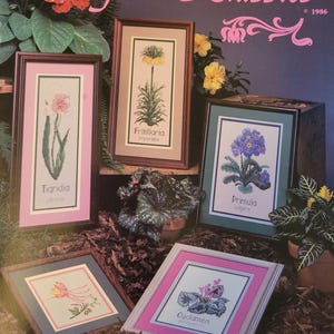 Vintage Cross My Heart Floral Classics Cross Stitch Pattern. FREE SHIPPING
