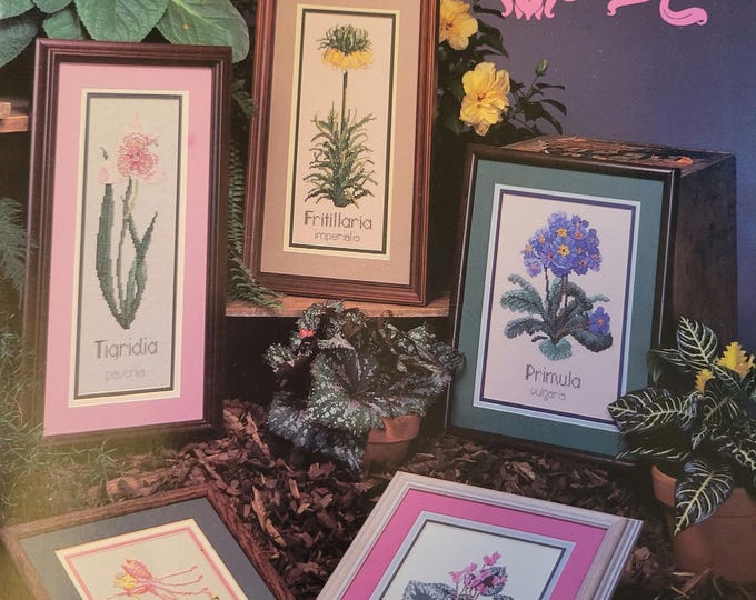 Vintage Cross My Heart Floral Classics Cross Stitch Pattern. FREE SHIPPING
