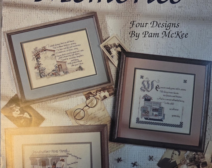 Leisure Arts Memories Cross Stitch Pattern. Free SHIPPING. Used Condition.