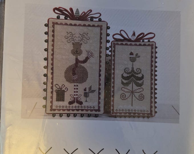 Tralala Joyeux Noel Cross Stitch Pattern. FREE SHIPPING. Good Condition