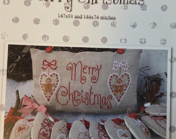 Madame Chantilly Merry Christmas Cross Stitch Pattern. Free Shipping. Good Condition.