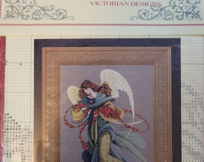 Lavender & Lace Angelica Cross Stitch Pattern. Good Condition. Free Shipping.
