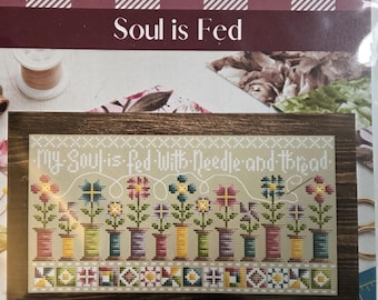 Shannon Christine Designs Soul is Fed Cross Stitch Pattern. Free Shipping. New Condition.