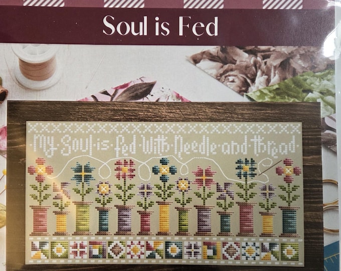 Shannon Christine Designs Soul is Fed Cross Stitch Pattern. Free Shipping. New Condition.