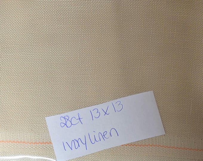 28ct 13"x13" Ivory Linen. Preowned Repackaged. FREE SHIPPING.