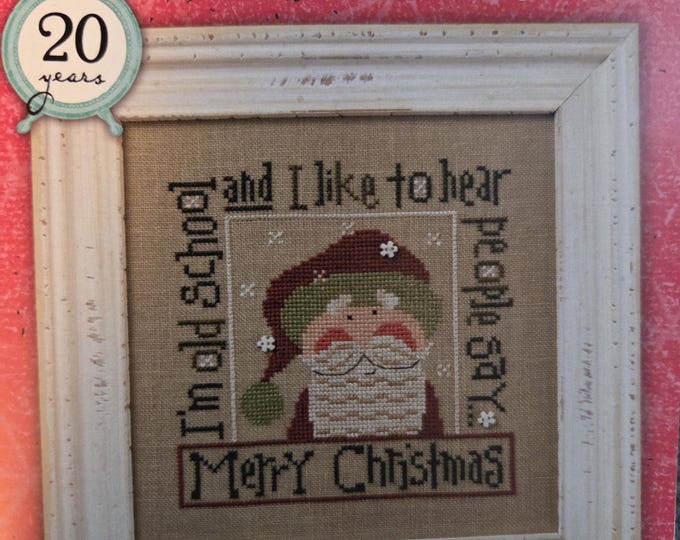 Lizzie Kate Snippet Old School Santa 2016 Cross Stitch Pattern includes embellishments. Free Shipping. Good Condition.