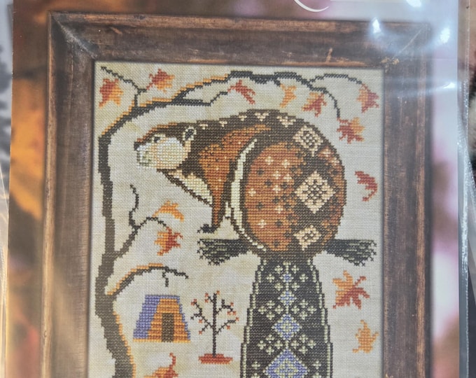Cottage Garden A Year In The Woods Series #11 The Beaver Cross Stitch Pattern. FREE SHIPPING. New Condition.