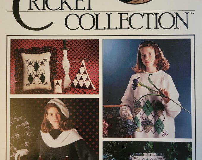 The Cricket Collection Argyle Cross Stitch Pattern. Free SHIPPING. Good Condition.