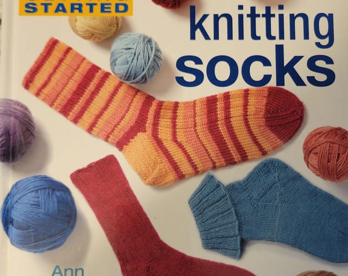 Getting started knitting socks pattern book. FREE SHIPPING.