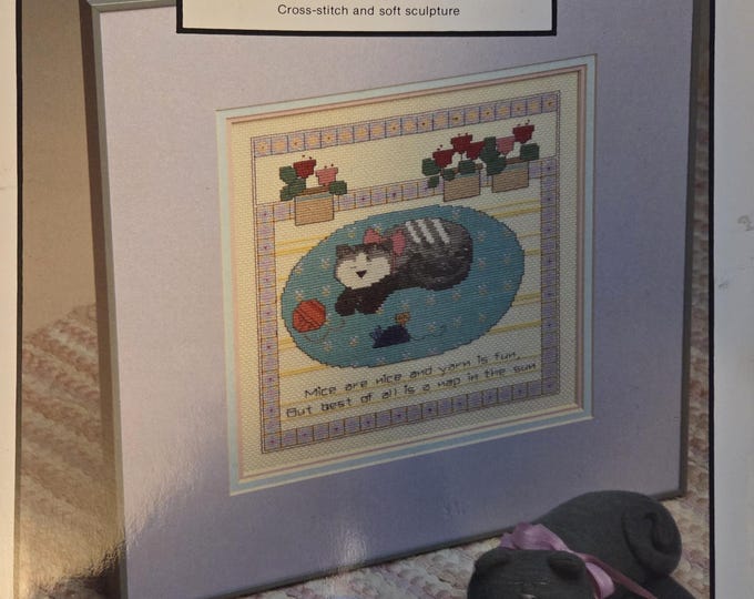 Vanessa Ann A Nap In The Sun Cross Stitch Pattern - FREE SHIPPING. Used Older Condition