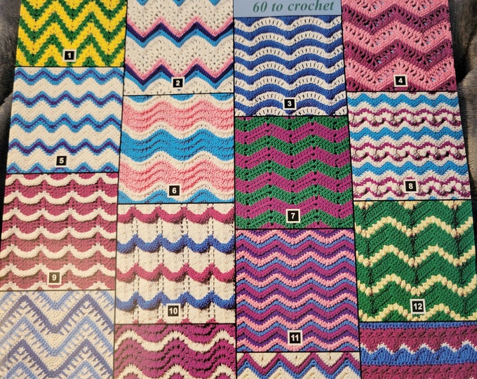 Vintage 101 Knit and Crochet Ripple Stitches American School of Needlework Book