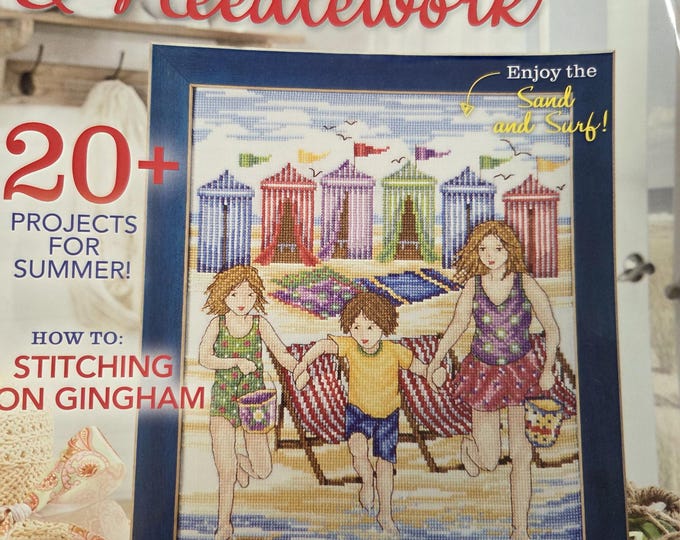 Cross Stitch and Needlework Magazine Summer 2016. Free Shipping. Used Condition.