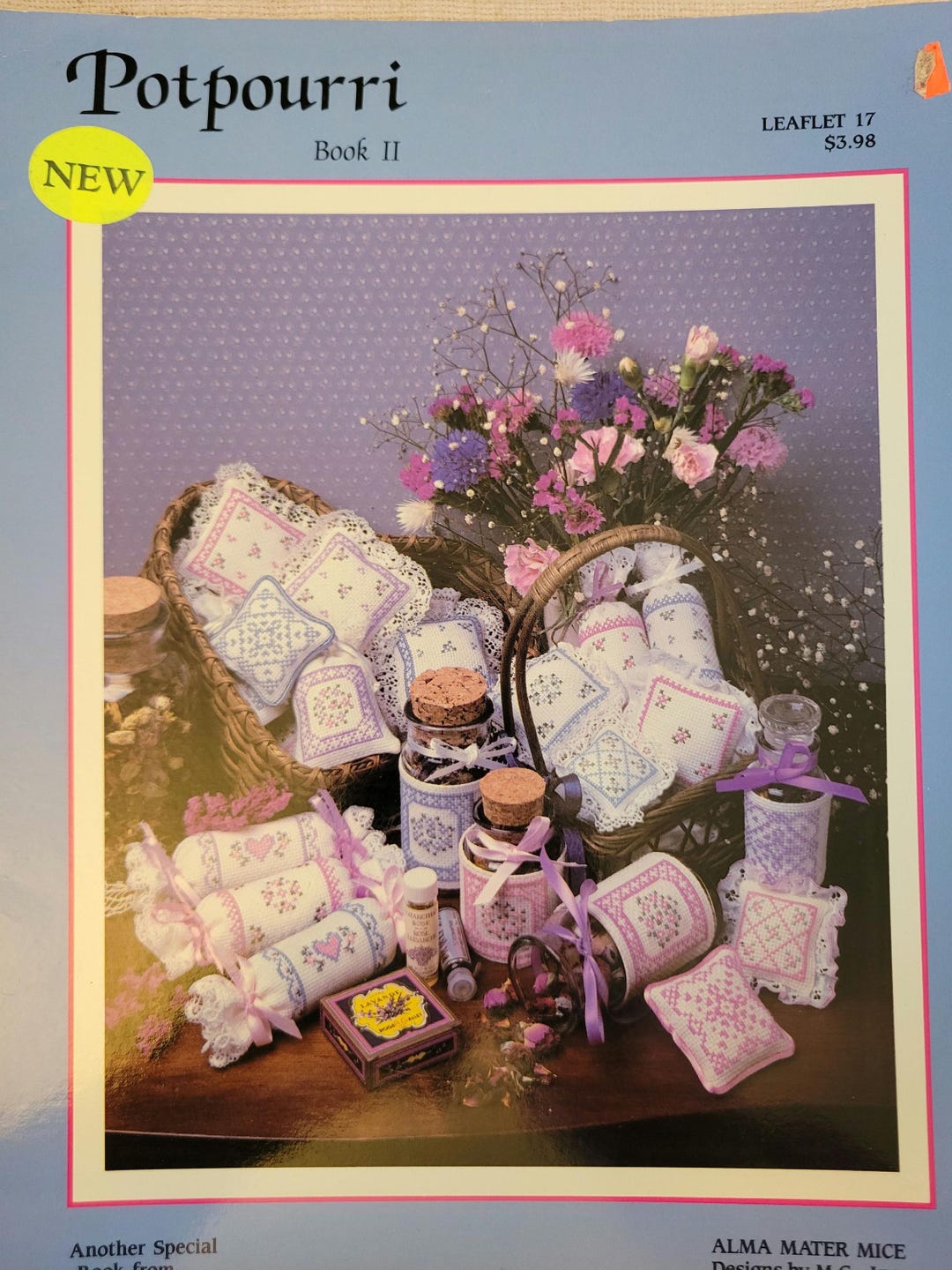 Potpourri Sachets Cross Stitch Pattern FREE SHIPPING Etsy