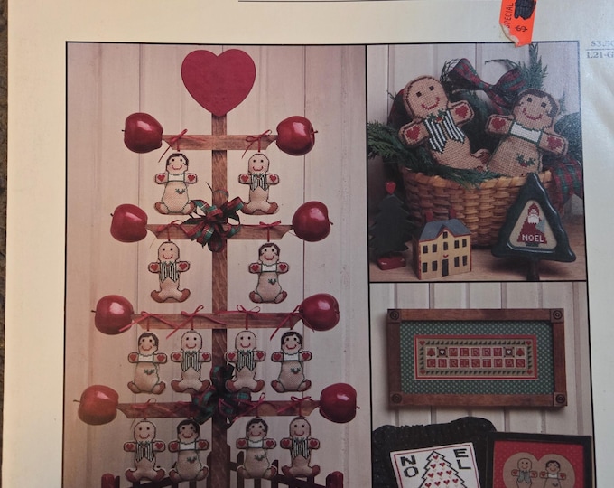 The Needl Love Company Gingerbread Holiday Cross Stitch Pattern. Free SHIPPING. Used Condition.