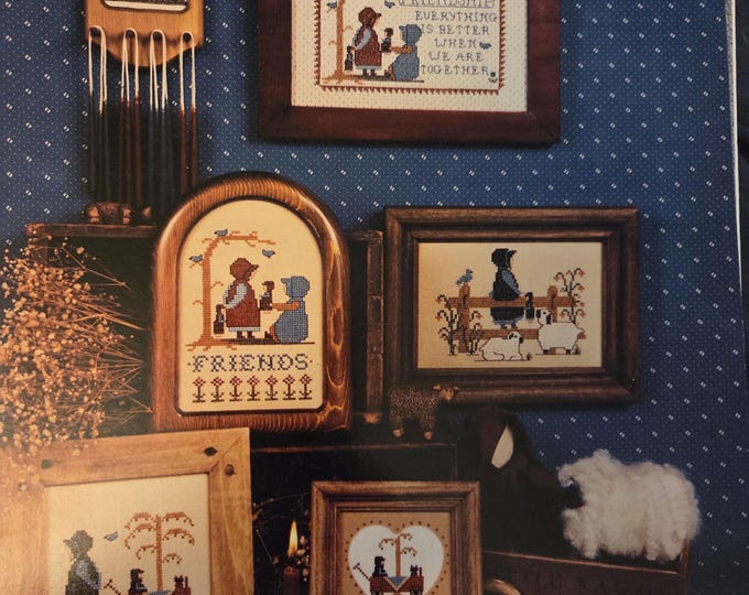 Homespun Elegance The Amish VI Friendship Cross Stitch Pattern. FREE SHIPPING. Used Condition.