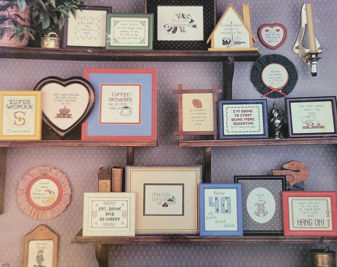 Leisure Arts Short and Sassy 60 Mini Sayings Cross Stitch Pattern. FREE SHIPPING. Used Condition.