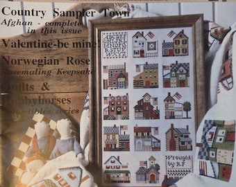 Cross Country Stitching Magazine Feb 1992. FREE SHIPPING. Older Condition