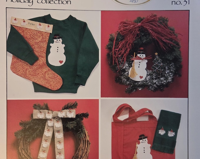 Fanci That Home for Christmas Cross Stitch Pattern. FREE SHIPPING. Used Condition