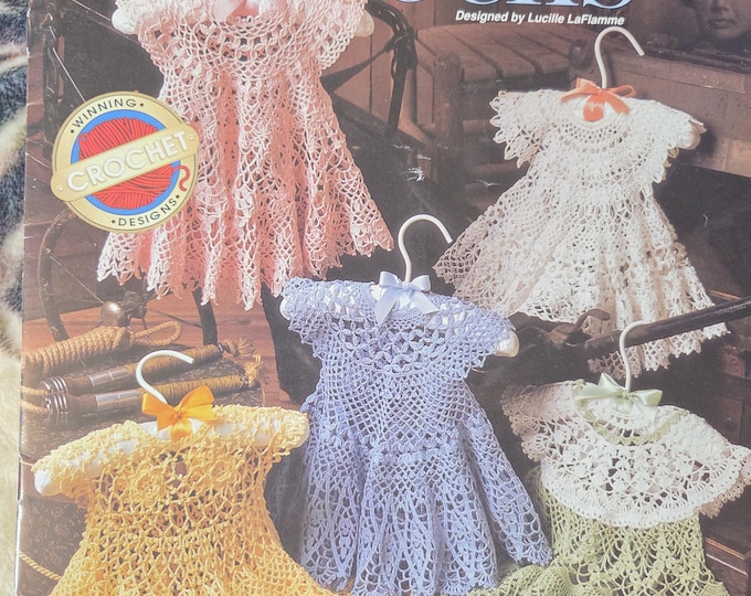 Needlecraft Shop Frilly Frocks to Crochet. FREE SHIPPING. Preowned Used Condition.