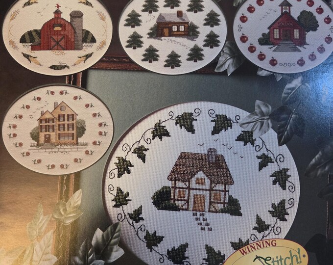 Needlecraft Shop Places in the Country Cross Stitch Pattern. Free SHIPPING. Used Condition.