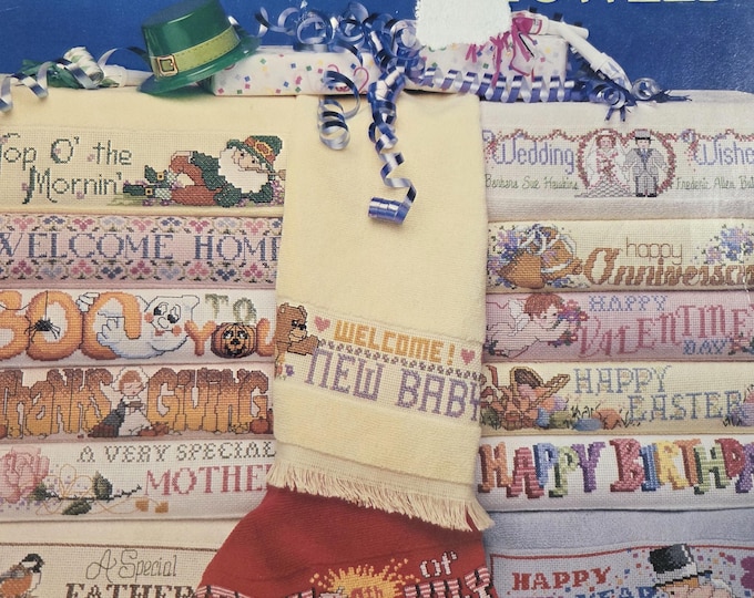 American School of Needlework Special Occasion Towels Cross Stitch Pattern. Free Shipping. Used Condition.