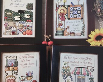 Jeremiah Junction Timeless Seasons Cross Stitch Pattern. FREE SHIPPING. Used Condition.