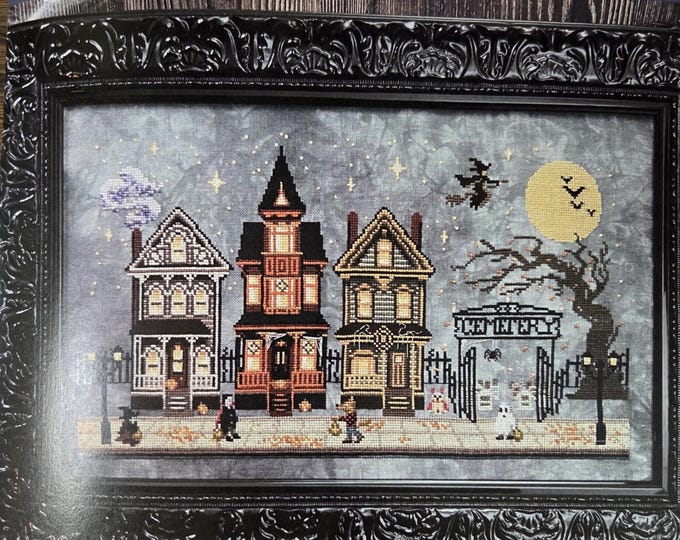 Flossabilities Trick or Treat Town Cross Stitch Pattern. FREE SHIPPING. New Condition.