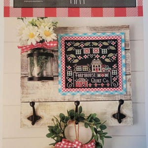 Stitching with the Housewives Calendar Crates Month of May Cross Stitch Pattern. FREE SHIPPING. Good Condition
