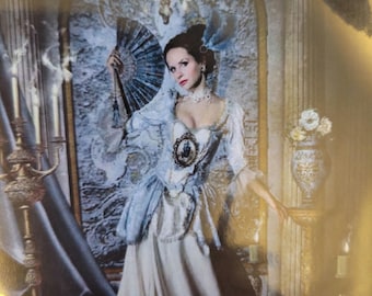 Heaven and Earth Designs Spanish Princess Select A Size Artwork by Jessica Allain Cross Stitch Chart.  FREE SHIPPING.