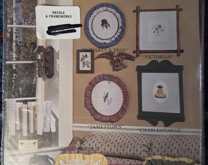 Country Prints 15x15" 14ct Screen Printed Evenweave Aida Brown All Over Print. FREE SHIPPING.