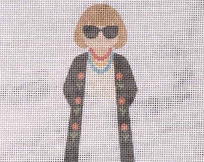 IN STOCK Anna Needlepoint Canvas 5"x3"  finished size #18 mesh. Free Shipping. Unfinished canvas